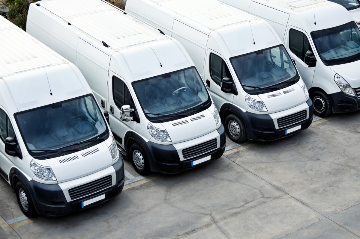 group of fleet vehicles